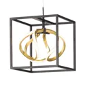 Gesa LED hanging light with metal cage, 1-bulb