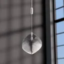 Colmar LED hanging light, length 140 cm, nickel
