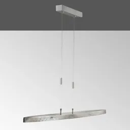 Colmar LED hanging light CCT nickel, length 106 cm