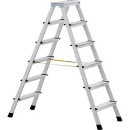 Zarges Anodised Double Sided Step Ladder - 3