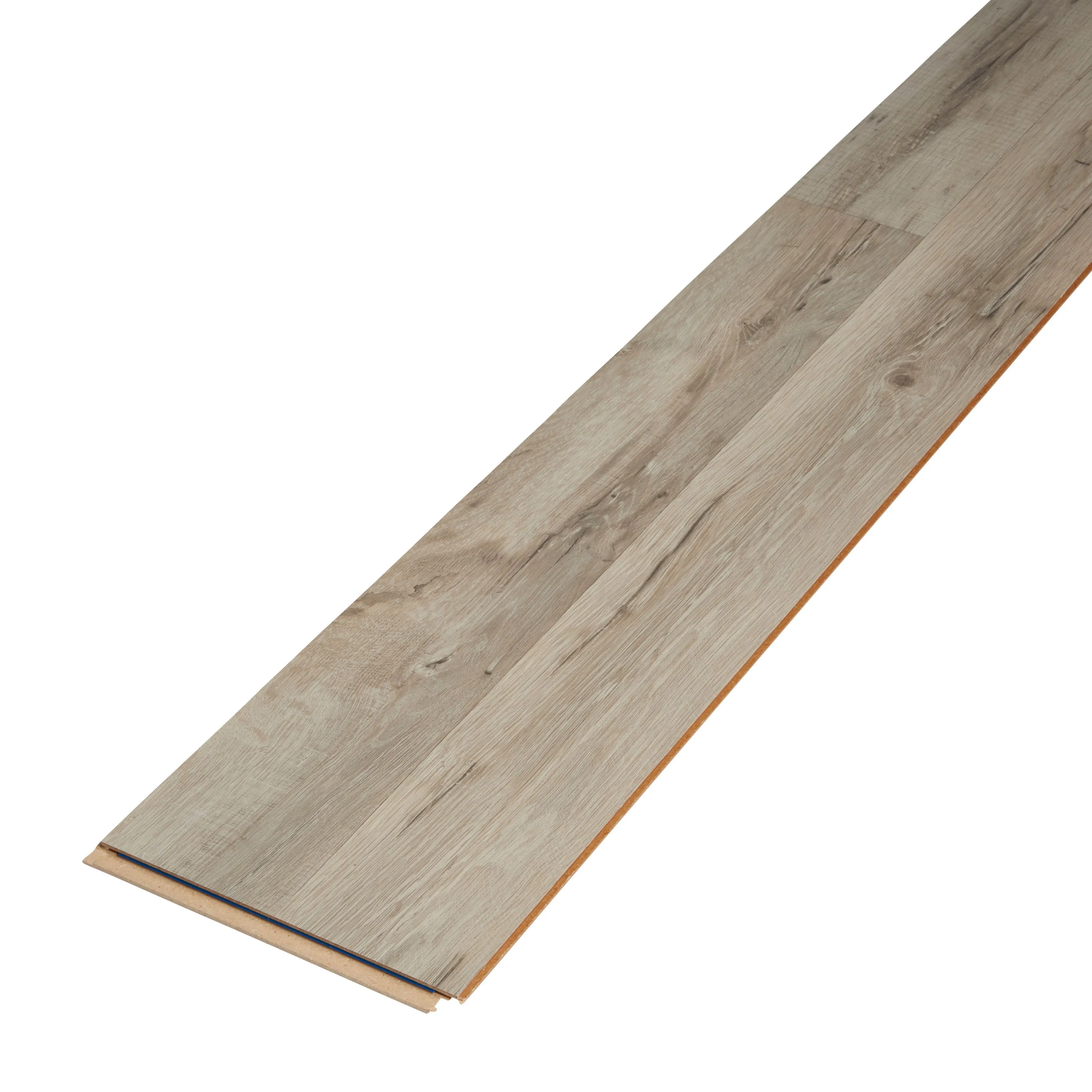 Ballapur Grey Gloss Oak effect Laminate Flooring Sample