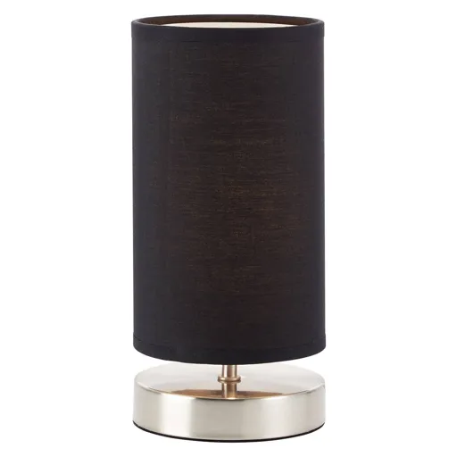 Clarie table lamp with a black fabric lampshade