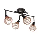 4-bulb Dalma ceiling light