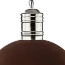 Frieda hanging light with rust-coloured lampshade