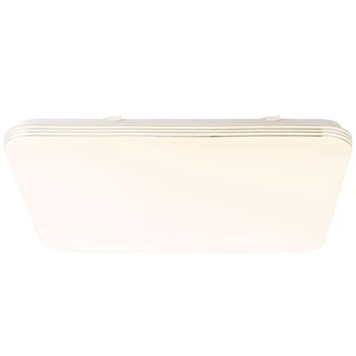 Ariella LED ceiling light in white/chrome 54x54 cm