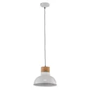 Pullet hanging light with wooden detail