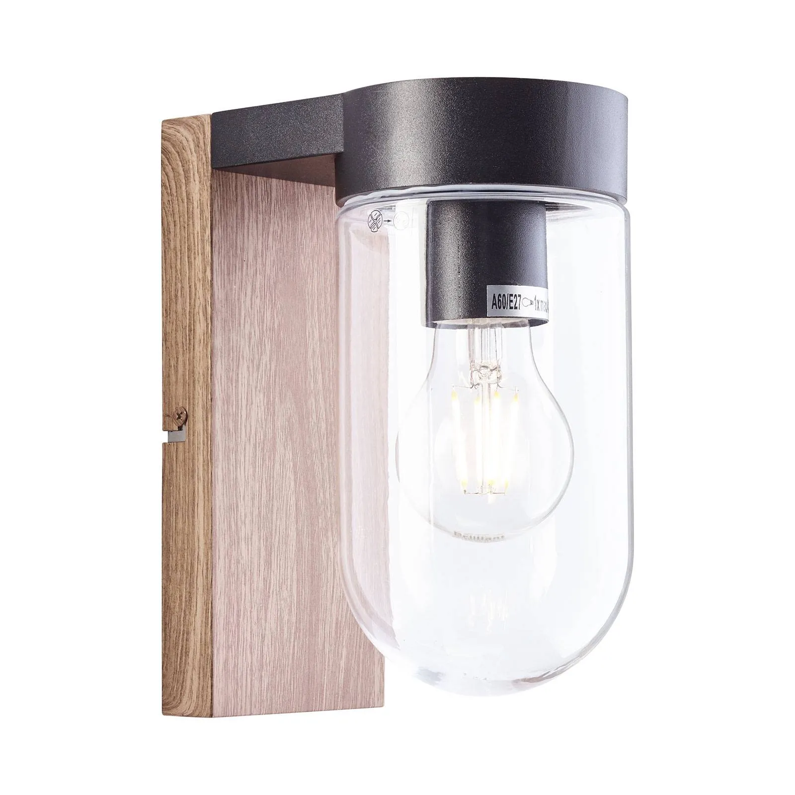 Cabar outdoor wall light in a wood look