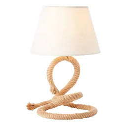 Sailor table lamp, rope frame