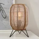 Tanah table lamp with bamboo