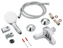 Grohe Eurosmart Wall Mounted Bath Mixer Tap with Shower Set