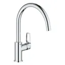Grohe BauLoop C spout single level kitchen mixer tap