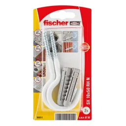 Fischer Grey Nylon & steel Wall plug (L)105mm (Dia)10mm, Pack of 2