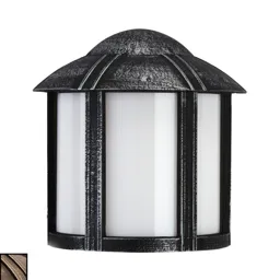 Country-style Affra outdoor wall light, black