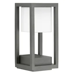 Wali LED wall light as an open cuboid, anthracite