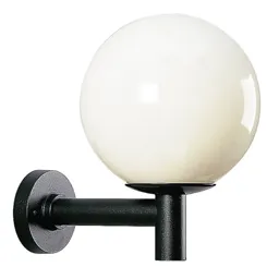 Spherical outdoor wall light, diameter 35 cm