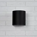 Lenis wall spotlight, narrow/wide outlet, black