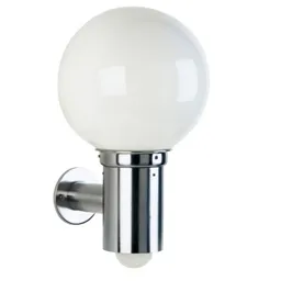 Spherical outdoor wall light 157, motion sensor