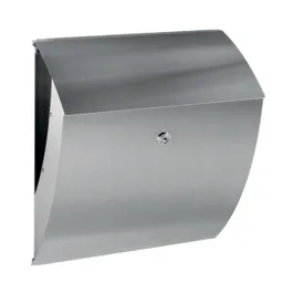 Modern letterbox Merlin made of stainless steel
