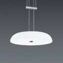 BANKAMP Vanity hanging light 1-bulb nickel Ø 25 cm