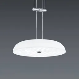 BANKAMP Vanity hanging light 1-bulb nickel Ø 25 cm