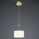 BANKAMP Grazia hanging lamp 1-bulb 32cm nickel