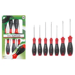 Wiha 7 Piece Slotted and Phillips Screwdriver Set