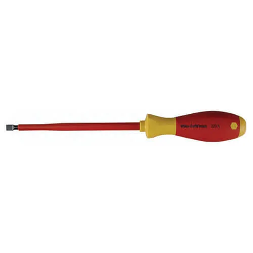 Wiha 320N Series VDE Insulated Parallel Slotted Screwdriver - 6.5mm, 150mm