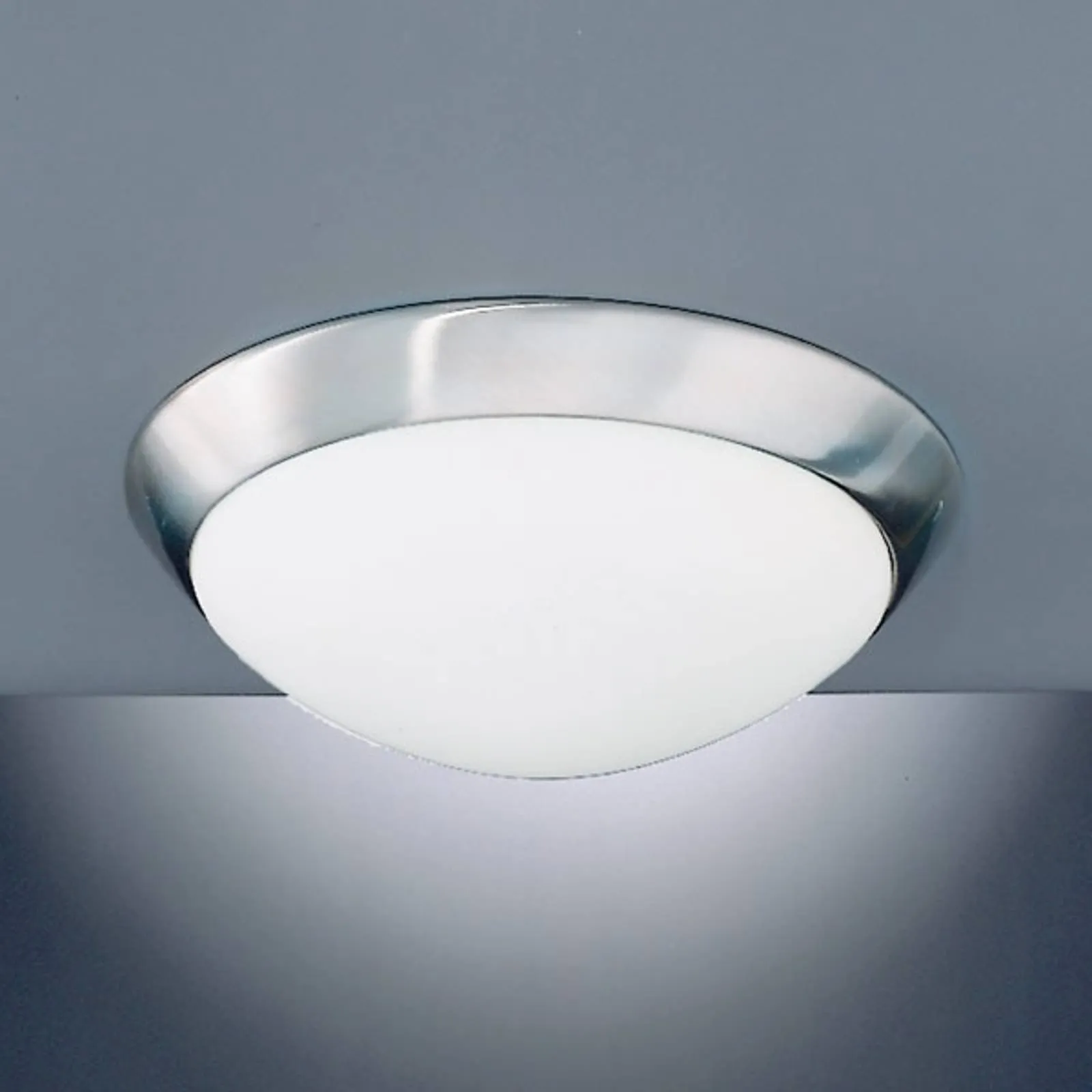 Katrin Ceiling Light Pretty Nickel Matte IP44