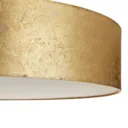 Alea Loop ceiling light with gold leaf