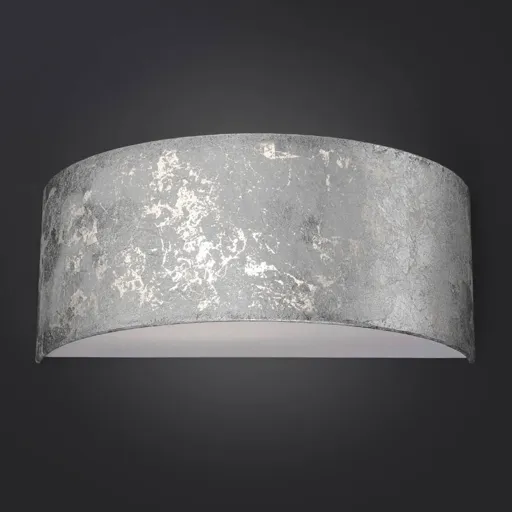 Alea LED wall light with silver leaf, dimmable