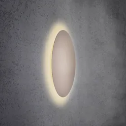 Escale Blade LED wall light, taupe, Ø 59 cm