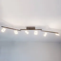 Six-bulb LED ceiling light Inigo