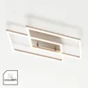 Inigo two-bulb LED ceiling lamp, 53.8 cm long