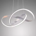 Melinda LED pendant light 30 W dimmable steel grey