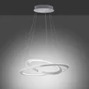 Alessa LED pendant light with two LED rings