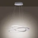 Alessa LED pendant light with two LED rings