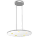 Round LED pendant light Sunia with touch dimmer