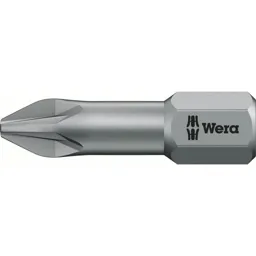 Wera 855/1 TZ Pozi Screwdriver Bits - PZ1, 25mm, Pack of 1