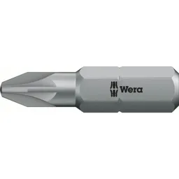 Wera 855/2Z Extra Tough Pozi Screwdriver Bits - PZ1, 32mm, Pack of 1