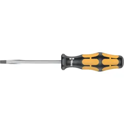 Wera Kraftform Plus Chisel Drive Flared Slotted Screwdriver - 3.5mm, 80mm