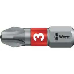 Wera 851/1 BTZ BiTorsion Extra Tough Phillips Screwdriver Bits - PH3, 25mm, Pack of 1