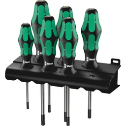 Wera 6 Piece Kraftform Plus 367/6HF Torx Screwdriver Set