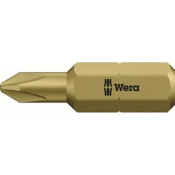 Wera 851/1 RH Extra Hard Reduced Shank Phillips Screwdriver Bits - PH2, 25mm, Pack of 1