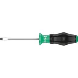 Wera Kraftform Comfort Grip Flared Slotted Screwdriver - 6mm, 125mm