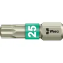 Wera Torsion Stainless Steel Torx Screwdriver Bit - T25, 25mm, Pack of 1