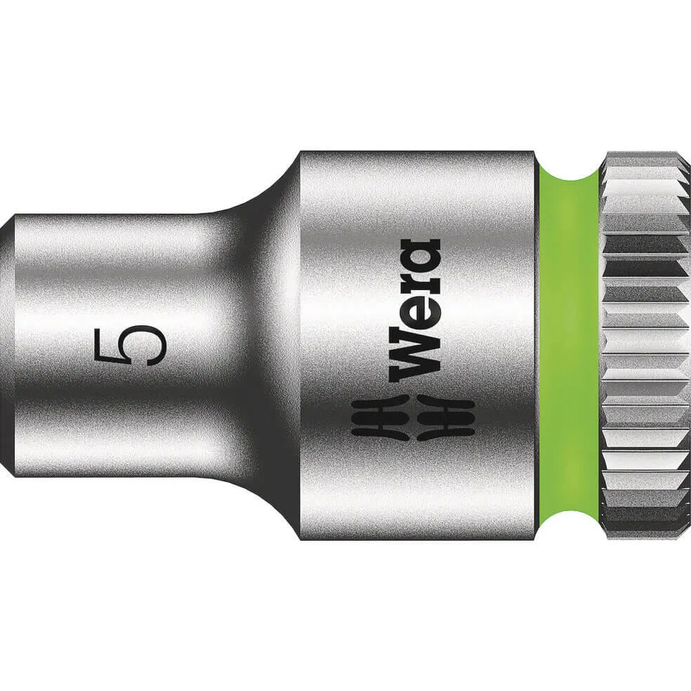 Wera 8790 HMA Zyklop 1/4" Drive Hexagon Socket Metric - 1/4", 5mm