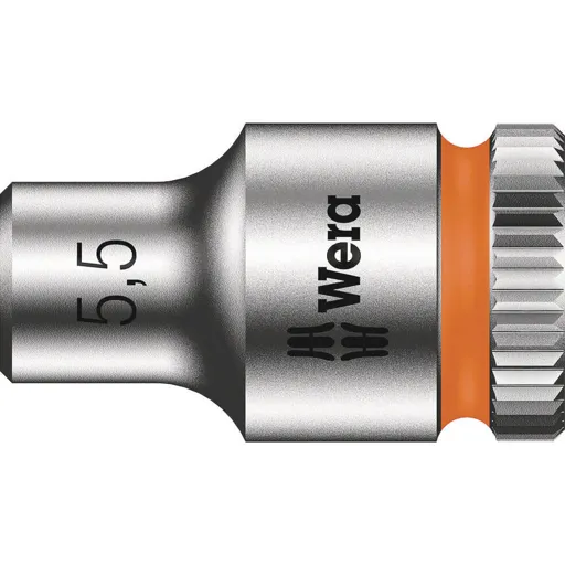 Wera 8790 HMA Zyklop 1/4" Drive Hexagon Socket Metric - 1/4", 5.5mm