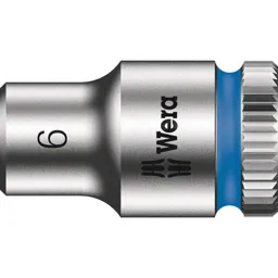 Wera 8790 HMA Zyklop 1/4" Drive Hexagon Socket Metric - 1/4", 6mm