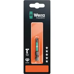 Wera Impaktor Torx Screwdriver Bits - T25, 50mm, Pack of 1