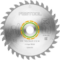 Festool Fine Tooth Wood Cutting Circular Saw Blade - 216mm, 48T, 30mm